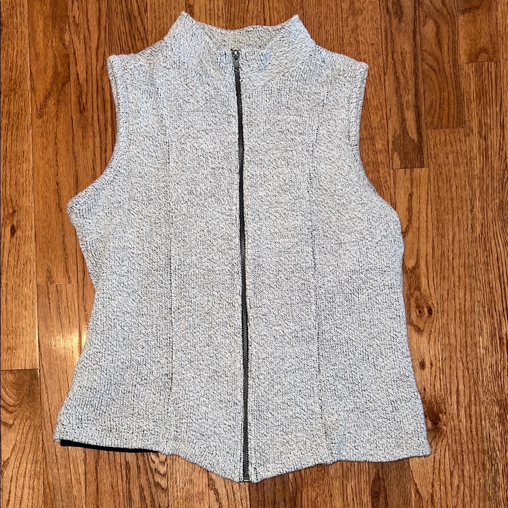 Coldwater Creek Gray Speckled Sweater Vest Women’s Size Medium 10-12